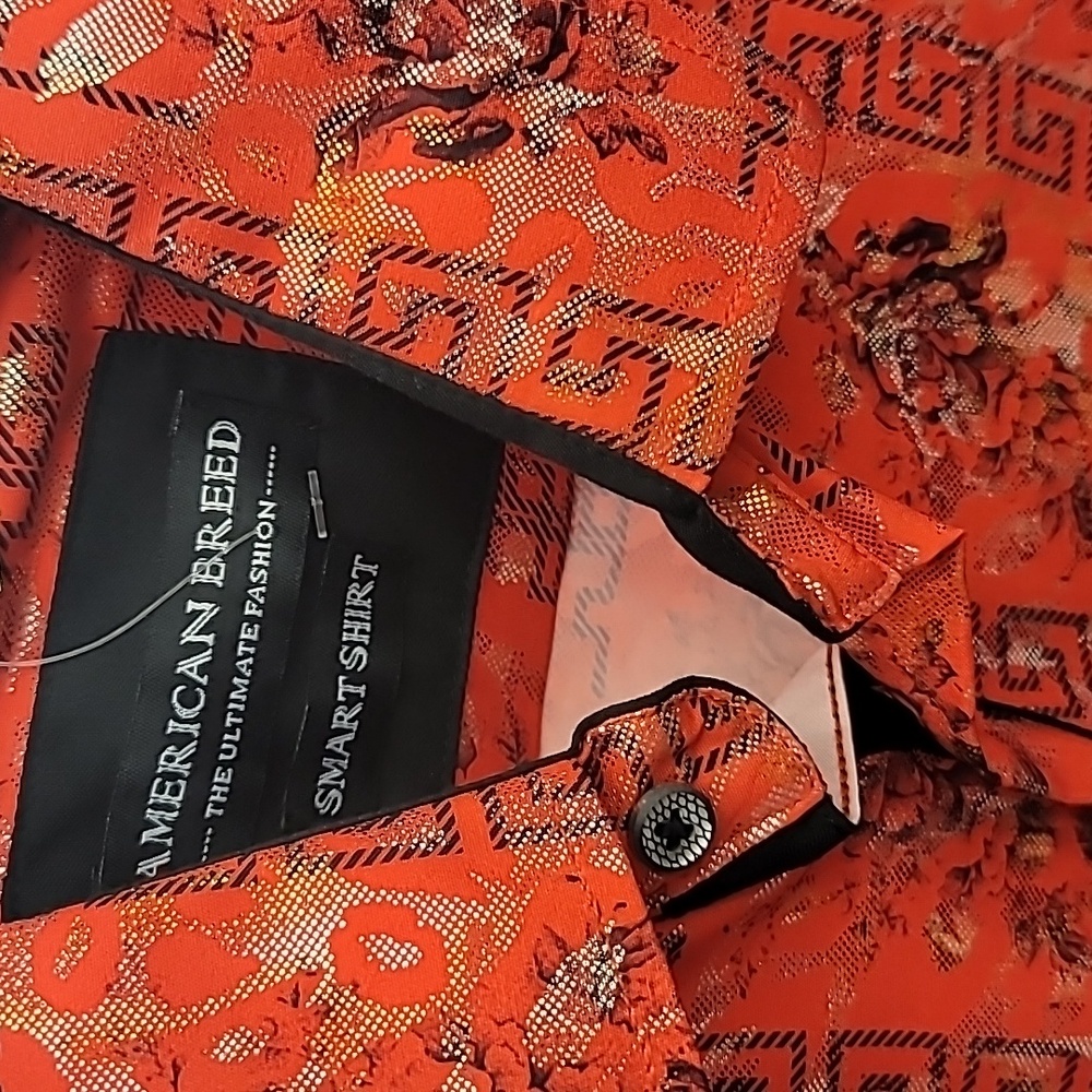 American Rag Red Patterned Shirt - Picture 2 of 4